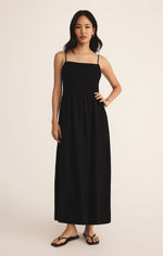Z Supply Bayside Linen Maxi Dress Black