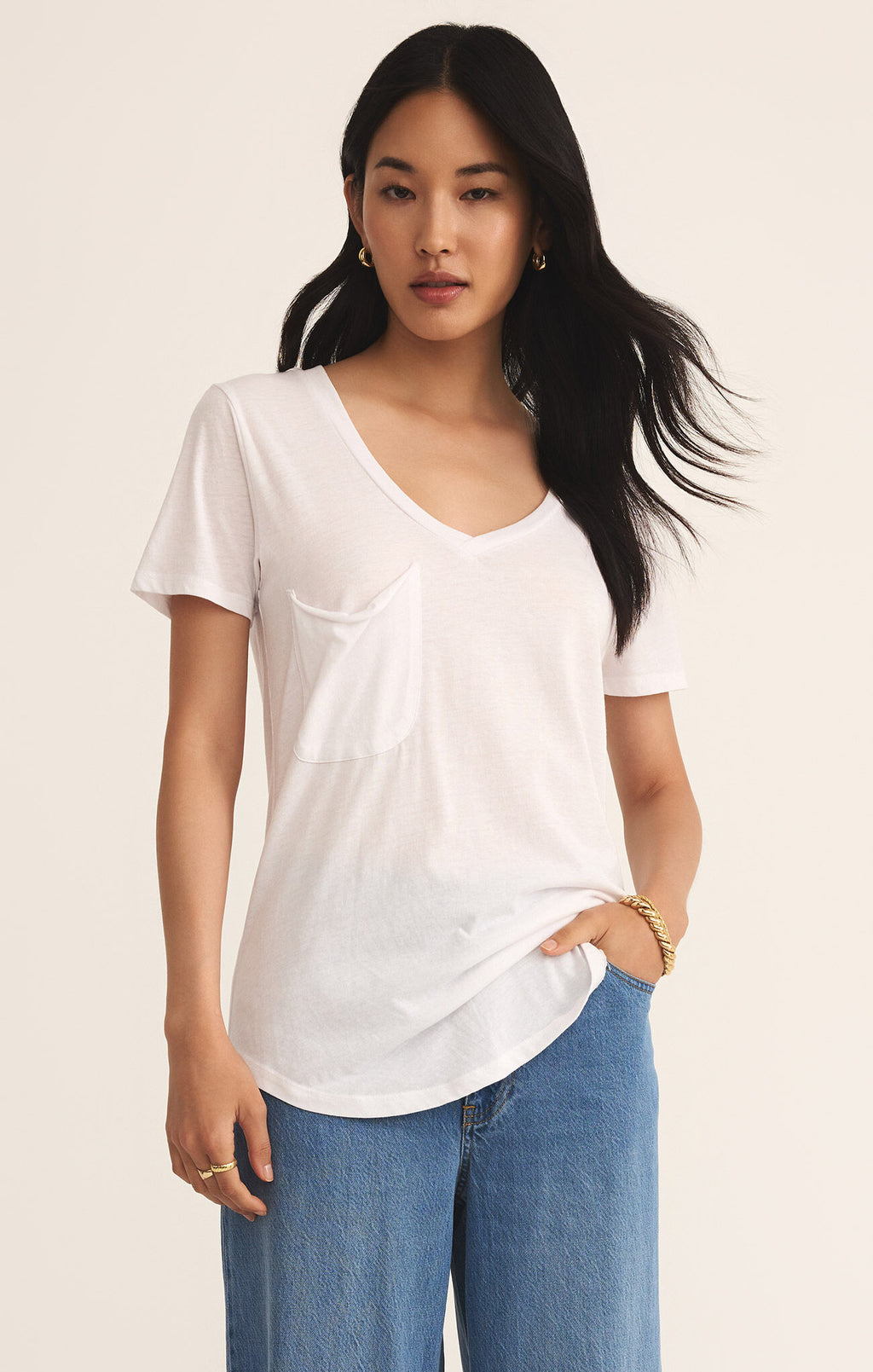 Z Supply The Pocket Tee White