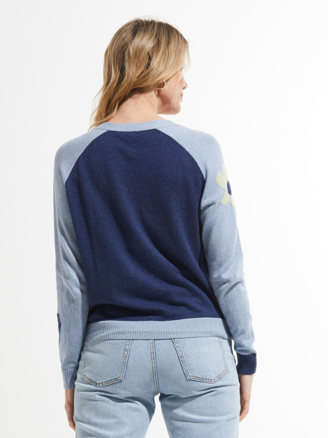 Zaket & Plover Flowers + Spots Cardi Jean