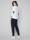 Charlie B Embroidered Heart Sweater