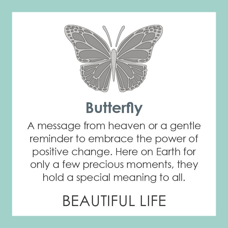 Lola Jewelry Butterfly Pendant Message Card