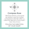 Lola Jewelry Compass Rose Pendant Message Card
