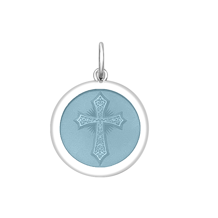 LOLA® Cross Pendant Pale Blue