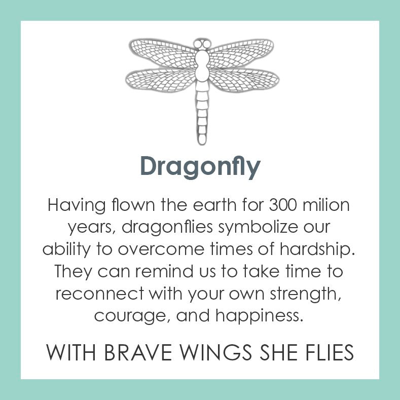 Lola Jewelry Dragonfly Pendant  Message Card