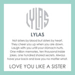 Lola Jewelry LYLAS Love You Like A Sister Pendant  