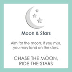 LOLA® Moon & Stars Pendant: Aim for the moon. If you miss, you may land on the stars. Chase The Moon, ride the stars.