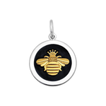 Lola Jewelry Queen Bee Gold Pendant Black