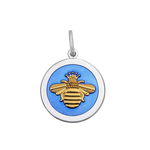Lola Jewelry Queen Bee Gold Pendant Periwinkle