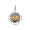 Lola Jewelry Queen Bee Gold Pendant Pewter