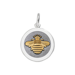 Lola Jewelry Queen Bee Gold Pendant Pewter