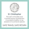 LOLA® St. Christopher Pendant Safe Travel Safe Return