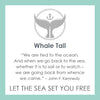 Lola Jewelry Whale Tail Message Card: Let The Sea Set You Free