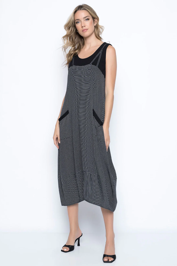 Picadilly Sleeveless Strappy Balloon Dress