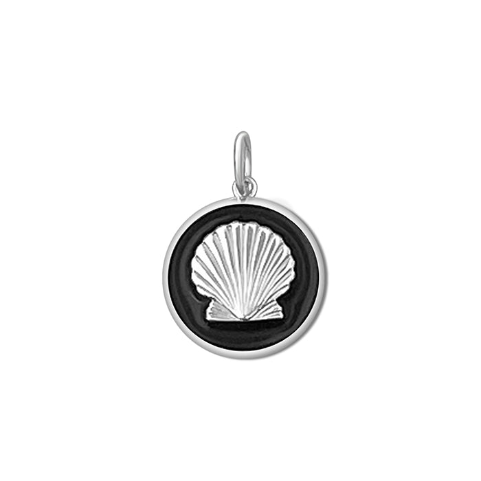 Lola Jewelry Shell Pendant Black Small