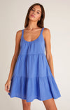 Z Supply Danny Gauze Mini Dress Pacific Blue