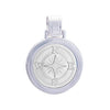 Lola Jewelry Compass Rose Pendant Large Alpine White